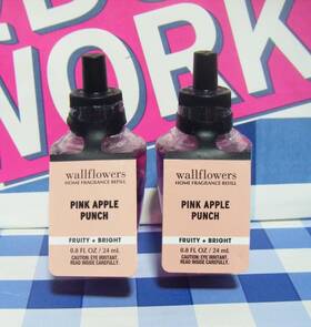 Bath & Body Works 667559263920 And Wallflower Plug Refills 2 New Pink Apple Punch 61/3920