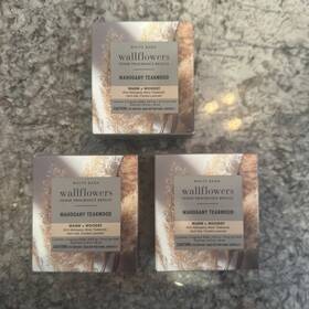 Bath & Body Works 667559266983 Lot Of 3 - Packs And Wallflower Refills Mahogany Teakwood