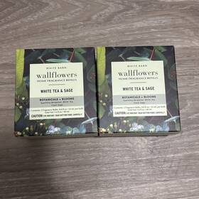 Bath & Body Works 667559269601 4 And Wallflower Fragrance Bulb Refills Scent White Tea Sage