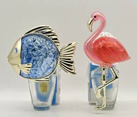 Bath & Body Works 667559272175 And Set Of Two Wallflower Plugs - Pink Flamingo Blue Fish New
