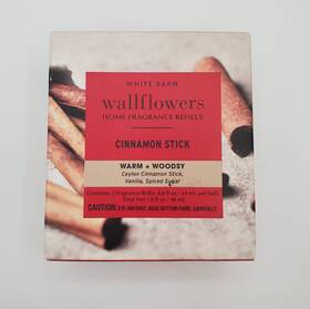 Bath & Body Works 667559273912 2 Pack Wallflowers Cinnamon Stick Refills Warm Woodsy White Barn