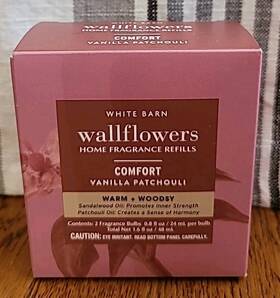 Bath & Body Works 667559283935 B&bw/white Barn Comfort Vanilla Patchouli Wallflower Refill Pk 1.6 Fl Oz