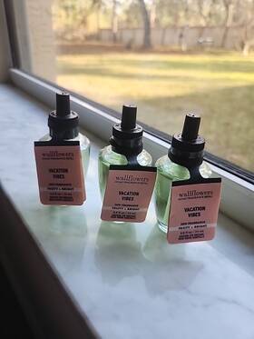 Bath & Body Works 667559291558 And Vacation Vibes Wallflowers Plug In Refill Bulb Lot Of 3