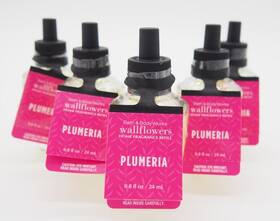 Bath & Body Works 667559296355 5 And Pink Plumeria Jasmine Wallflower Fragrance Refill 0.8oz