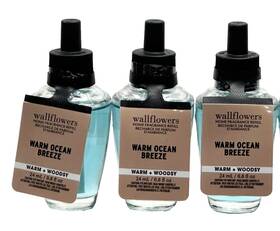 Bath & Body Works 667559296881 3 Warm Ocean Breeze Wallflowers Fragrance Refill Bulb 0.8 Fl Oz