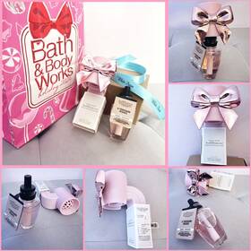 Bath & Body Works 667559297963 A Thousand Wishes Pink Bow Wallflower Plug And Refill Set Rare