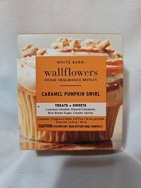 Bath & Body Works 667559299424 And Caramel Pumpkin Swirl Wallflowers Fragrance Refill Bulb 2 Pack