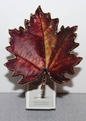 Bath & Body Works 667559306504 And Textured Leaf Nightlight Wallflowers Plug Scent Control New
