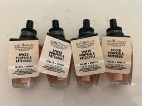 Bath & Body Works 667659316380 And X4 Spiced Pumpkin Patchouli Wallflower Refill Bulb Cinnamon