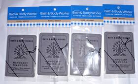 Bath & Body Works 667659324248 And Mahogany Teakwood Scent Hanging Fragrance Diffuser X 4 Bnip