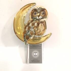 Bath & Body Works 667659326617 And Wallflower Fragrance Plug In Owl On Crescent Moon Night Light
