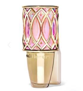 Bath & Body Works 667659334957 And Pink Almond Faceted Night Light Up Wallflower Plug In Holder