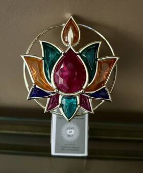 Bath & Body Works 667659336876 And Wallflower Diwali Lotus Flower Nightlight Plug Brand New