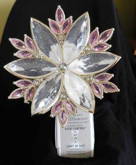 Bath & Body Works 667659336951 And Crystal Burst Control Night Light Up Wallflower Plug In Holder
