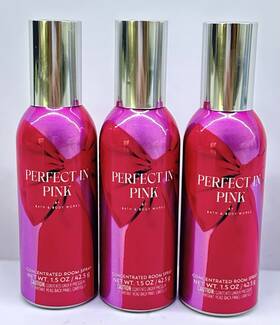 Bath & Body Works 667659341443 3 And Perfect In Pink Concentrated Room Spray 1.5 Oz Fragrance New