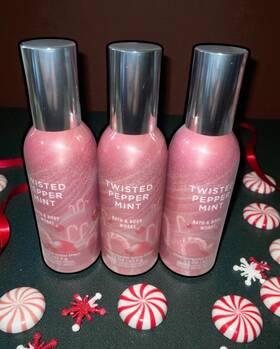 Bath & Body Works 667659341481 And Twisted Peppermint Concentrated Room Spray Set Of 3 Fragrance