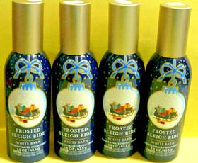 Bath & Body Works 667659341542 And Inch Frosted Sleigh Ride 1.5 Oz Concentrated Room Spray X4