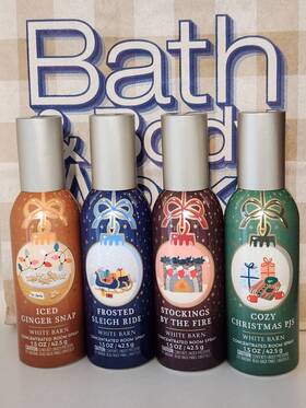 Bath & Body Works 667659341559 4 Bundle And Room Spray Cozy Christmas Pj Ginger Snap Sleigh Fire