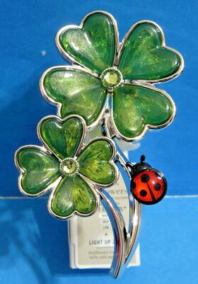 Bath & Body Works 667659360383 And Wallflower Inch Lucky 4 Leaf Clover Diffuser