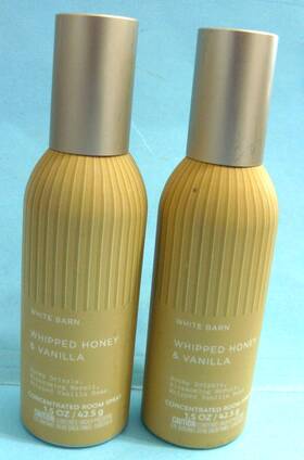 Bath & Body Works 667659364732 And Inch Whipped Honey Vanilla 1.5 Oz Concentrated Room Spray X2