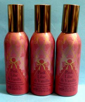 Bath & Body Works 667659369331 And Inch Pink Lilac Vanilla 1.5 Oz Concentrated Room Spray X3