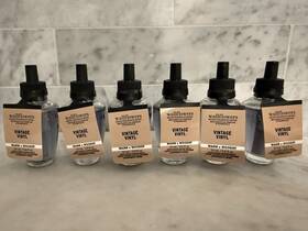 Bath & Body Works 667659401031 And X6 Vintage Vinal Wallflower Refill Bulb Lot Leather Patchouli