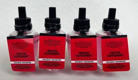 Bath & Body Works 667659429462 Lot Of 4 And Twisted Peppermint Wallflowers Home Fragrance Refills