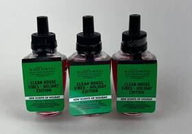 Bath & Body Works 667659429509 3 And Clean House Vibes Holiday Wallflowers Home Fragrance Refills