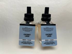 Bath & Body Works 667659445073 Lot Of 2 And Coconut Linen Wallflowers Home Fragrance Refills