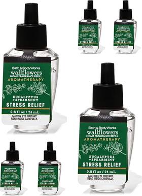 Bath & Body Works 711181612356 And Eucalyptus Spearmint 6-pack Wallflowers Sampler 0.8 Fl Oz / 2