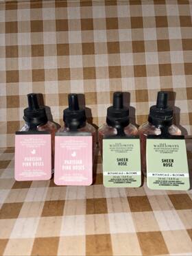 Bath & Body Works 9667659353071 And Work X2 Sheer Rose Parisian Rink Roses Fragrance Refill Bulbs