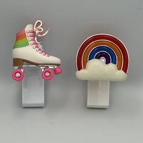 B0dt7ldgmb Bath & Body Works And Retro Roller Skate Rainbow Wallflowers Plug Lot - Y2k