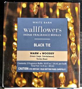 32008416 Bath & Body Works Black Tie Wallflowers Refill Bulbs Lot Bulb 3 Packs Of 2 Sealed New
