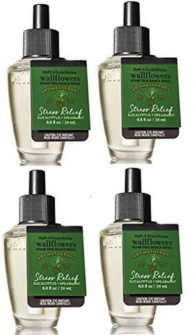 Nl-nstl-n649 Bath & Body Works And Eucalyptus Spearmint Wallflowers Aromatherapy Refills 4-bu