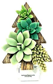 Bath Body Works Wood Succulent Christmas Tree Wallflower Plug In Wooden Holiday