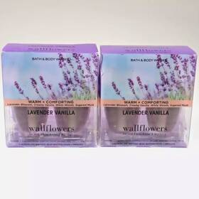 Bath & Body Works Xe-q55n-5xug And Lavender Vanilla Wallflowers Refill 0.8 Fl Oz 4-pack New