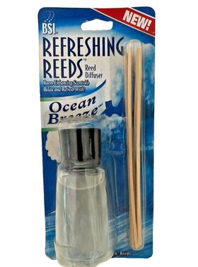 Bath Solutions Inc 878010006714 Bsi Refreshing 6 Reeds Oil Scented Diffuser Ocean Breeze 2007 Discontinued