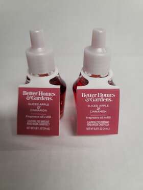 Better Home & Gardens 843283108113 2 Homes And Sliced Apple Cinnamon Fragrance Plug Oil Refills