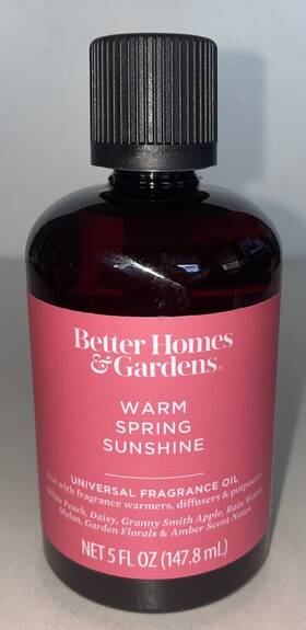 Better Home & Gardens 843283126247 Homes And Warm Spring Sunshine Universal Fragrance Oil 5 Oz