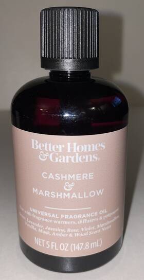 Better Home & Gardens 843283149727 Homes And Soft Cashmere Marshmallow Universal Fragrance Oil 5 Oz