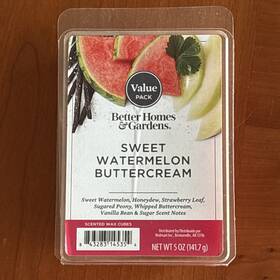 Better Homes 843283145354 And Garden Sweet Watermelon Buttercream Scented Wax Cube Melts 5 Oz