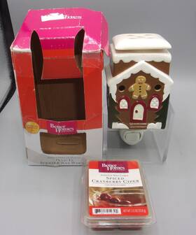 Better Homes And Gardens 877991011991 &gardens Gingerbread House Wax Warmer Night Light Cranberry Cubes
