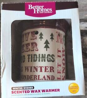 Better Homes And Gardens 877991021945 Scented Wax Warmer Winter Wishes 2013 Open Box