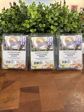 Better Homes And Gardens 877991052680 Cashmere Snow Scented Wax Cube 3 Packs New