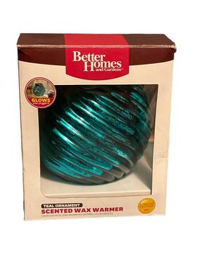 Bh53-060-999-11 Better Homes And Gardens 2013 Limited Edition Teal Ornament Scented Wax Warmer