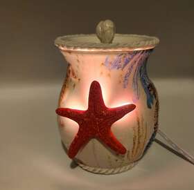 05833 Better Homes & Gardens And Electric Sealife Wax Warmer Nautical Decor Sea Turtle