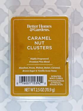 Better Homes & Gardens 076001153571 Scented Wax Melts Carmel Nut Clusters And 2.5 Oz. 6 Cubes