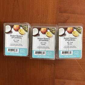 Better Homes & Gardens 843283106331 3x And By The Pool Scented Wax Cubes 2.5 Oz 6-packs
