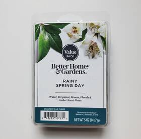 Better Homes & Gardens 843283107635 Large Size And Rainy Spring Day Scented Wax Cubes Melt 5 Oz