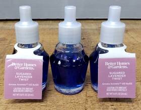 Better Homes & Gardens 843283108021 3 Pack - Bh&g Aroma Accents Oil Refill 24 Ml Sugared Lavender Twist Scent